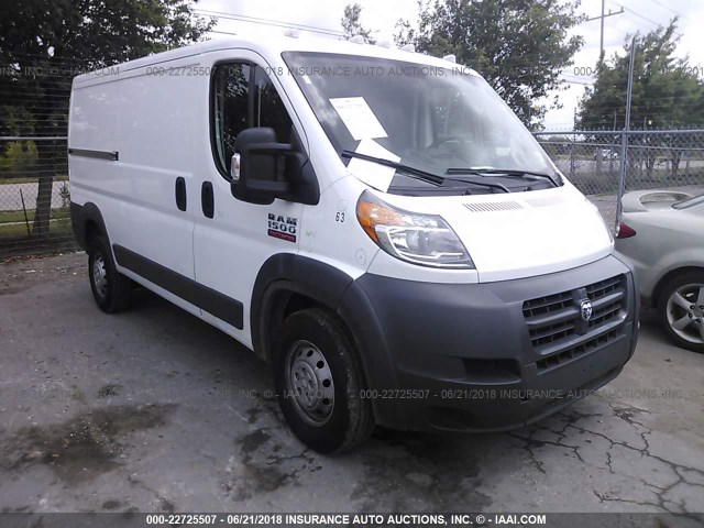 3C6TRVAG2HE531609 - 2017 RAM PROMASTER 1500 1500 STANDARD WHITE photo 1