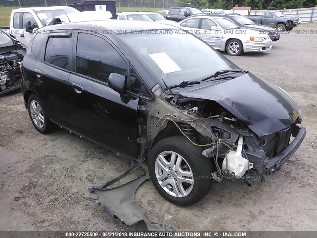JHMGD38628S046621 - 2008 HONDA FIT SPORT შავი ფოტო 1
