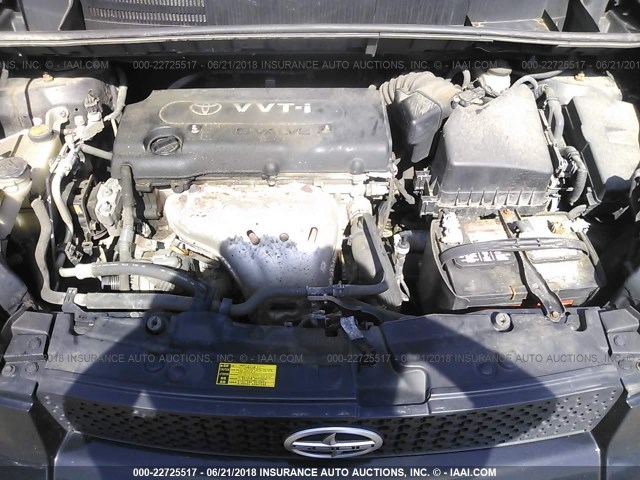 JTLKE50E481015873 - 2008 TOYOTA SCION XB შავი ფოტო 10