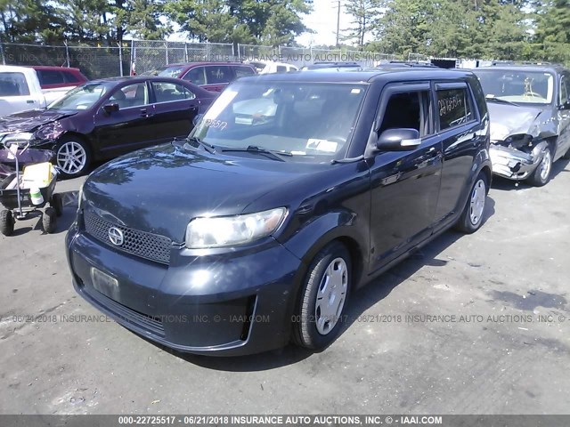 JTLKE50E481015873 - 2008 TOYOTA SCION XB შავი ფოტო 2