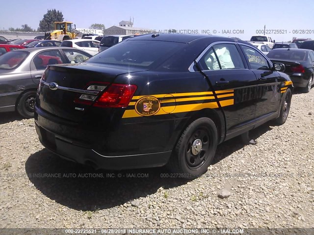 1FAHP2M89DG158138 - 2013 FORD TAURUS POLICE INTERCEPTOR BLACK photo 4