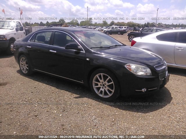 1G1ZK57788F244658 - 2008 CHEVROLET MALIBU LTZ BLACK photo 1