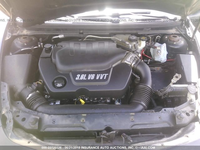 1G1ZK57788F244658 - 2008 CHEVROLET MALIBU LTZ BLACK photo 10