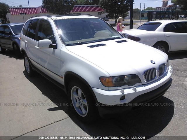 WBAFB33531LH18073 - 2001 BMW X5 4.4I WHITE photo 1