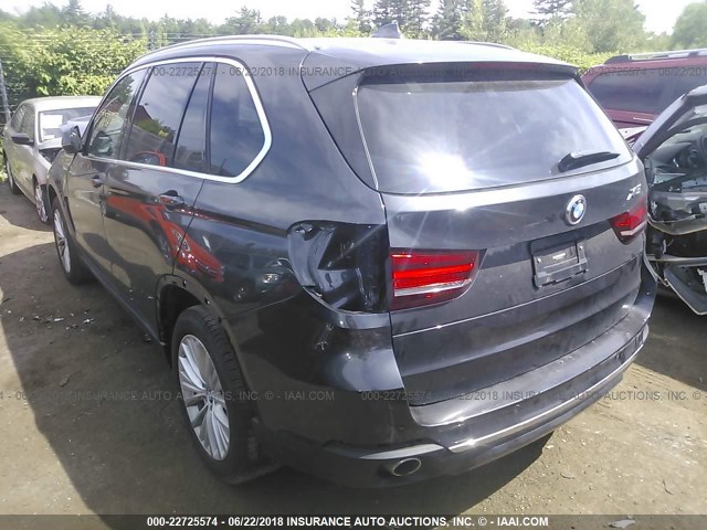 5UXKS4C36H0U05242 - 2017 BMW X5 XDRIVE35D GRAY photo 3