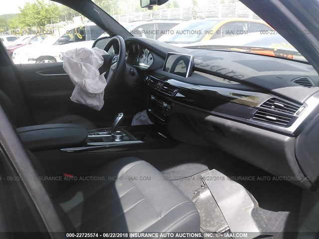 5UXKS4C36H0U05242 - 2017 BMW X5 XDRIVE35D Gris foto 5