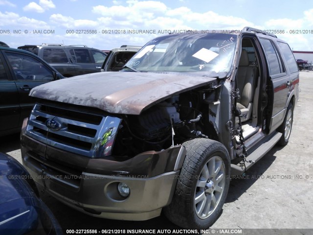 1FMJU1H57BEF12922 - 2011 FORD EXPEDITION XLT/KING RANCH BROWN photo 2