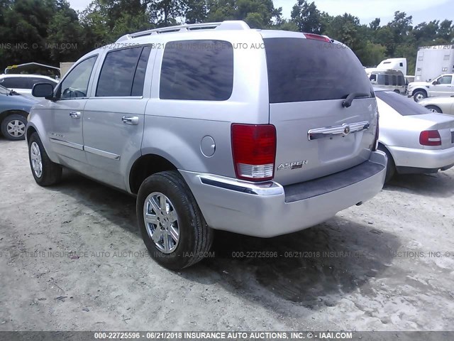 1A8HX58N88F130816 - 2008 CHRYSLER ASPEN LIMITED Argent photo 3