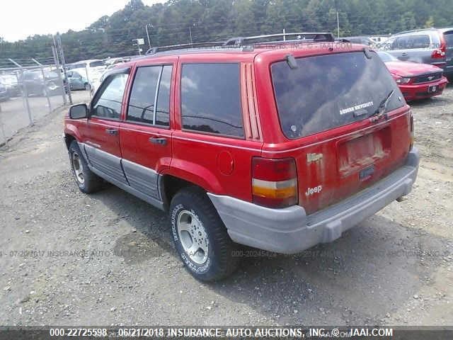 1J4FX58S6VC538694 - 1997 JEEP GRAND CHEROKEE LAREDO/TSI RED photo 3