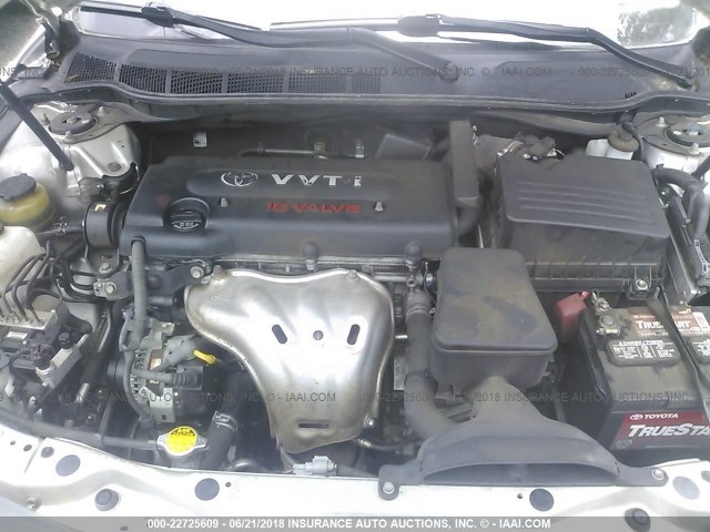4T1BE46K98U229898 - 2008 TOYOTA CAMRY CE/LE/XLE/SE SILVER photo 10