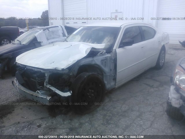 2B3KA43GX6H528009 - 2006 DODGE CHARGER SE/SXT WHITE photo 2