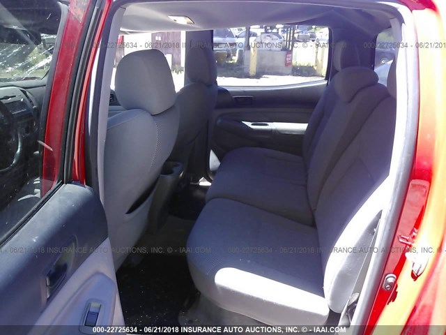 5TELU42N75Z120435 - 2005 TOYOTA TACOMA DOUBLE CAB 红色 照片 8