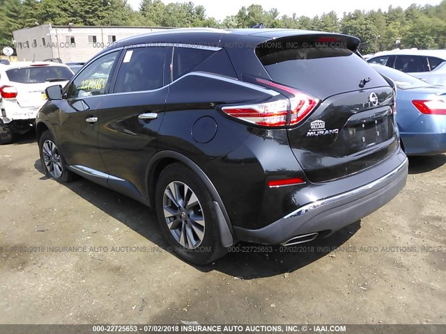 5N1AZ2MH9GN111404 - 2016 NISSAN MURANO S/SL/SV/PLATINUM BLACK photo 3