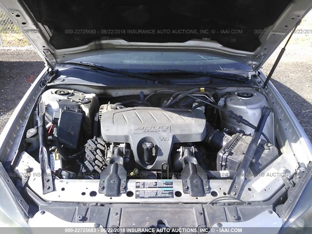 2G2WP552161254718 - 2006 PONTIAC GRAND PRIX SILVER photo 10