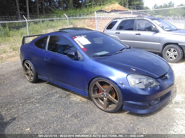 JH4DC53043C011344 - 2003 ACURA RSX TYPE-S BLUE photo 1