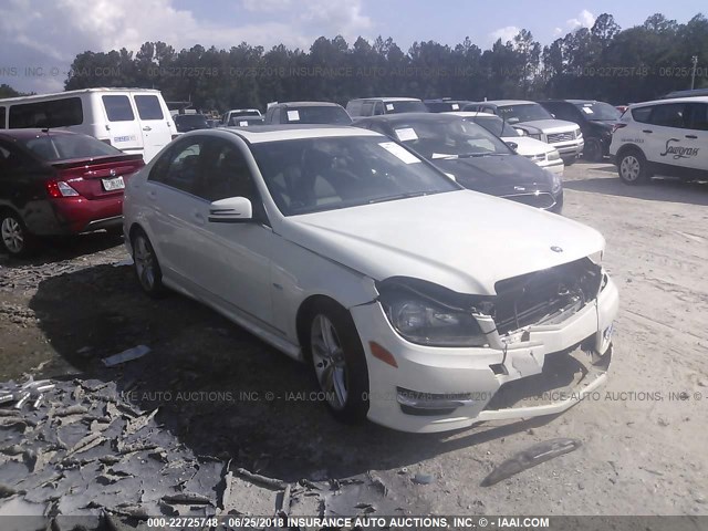 WDDGF4HB5CR217950 - 2012 MERCEDES-BENZ C 250 თეთრი ფოტო 1