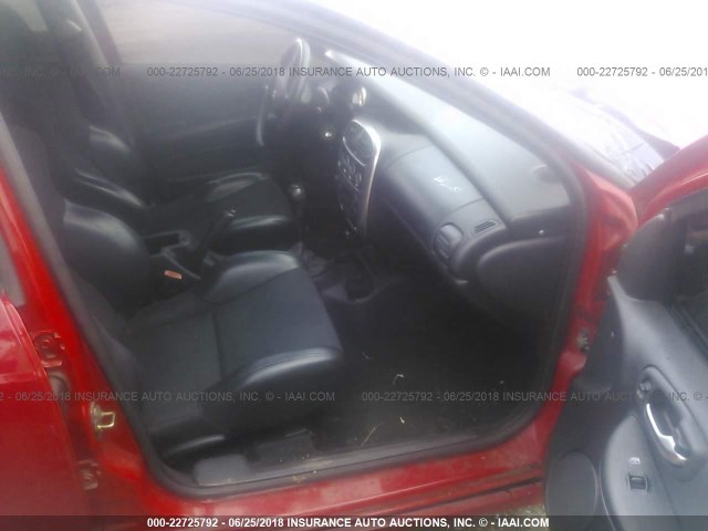 1B3ES66S84D583333 - 2004 DODGE NEON SRT-4 RED photo 5