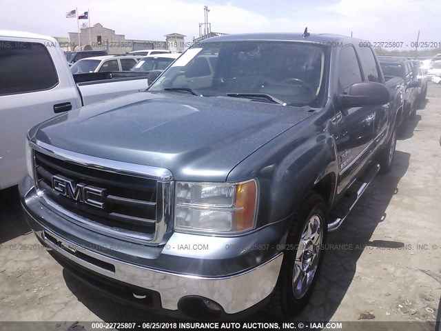 3GTRCVE05AG266468 - 2010 GMC SIERRA C1500 SLE GRAY photo 2