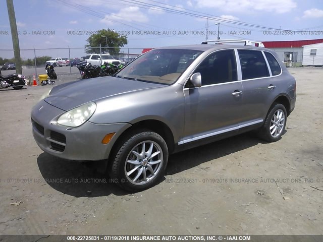 WP1AB29P54LA69828 - 2004 PORSCHE CAYENNE S TAN photo 2