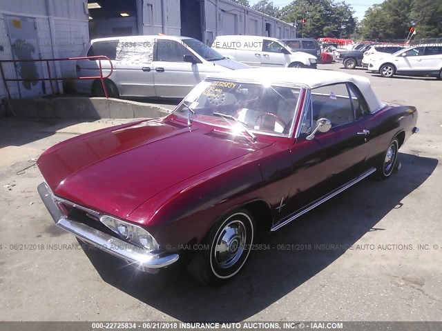 105676W188613 - 1966 CHEVROLET CORVAIR RED photo 2