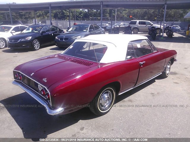 105676W188613 - 1966 CHEVROLET CORVAIR RED photo 4