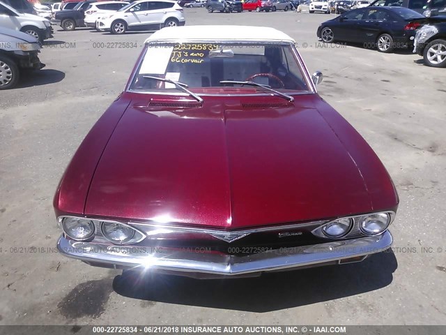 105676W188613 - 1966 CHEVROLET CORVAIR RED photo 6