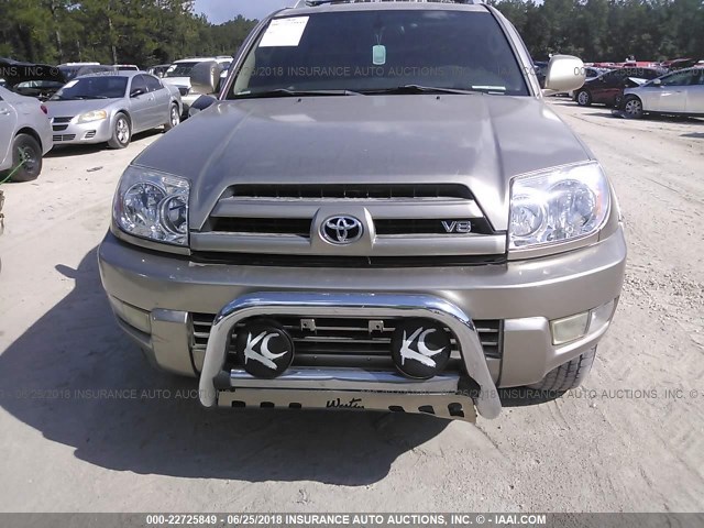 JTEBT17R530013952 - 2003 TOYOTA 4RUNNER LIMITED BEIGE photo 6