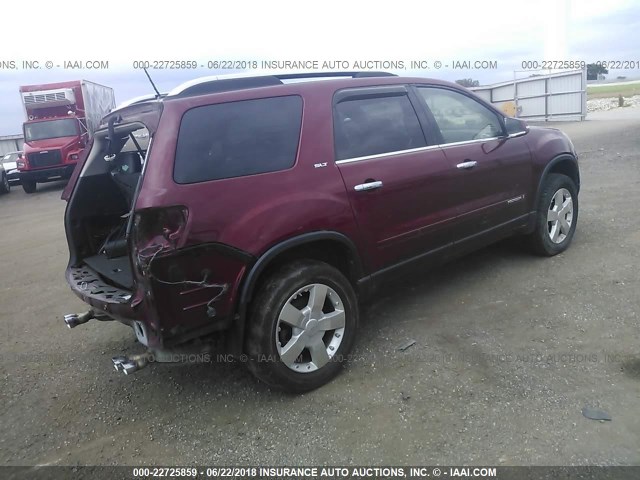 1GKER23738J230982 - 2008 GMC ACADIA SLT-1 BURGUNDY photo 4