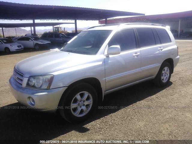 JTEGF21A520049712 - 2002 TOYOTA HIGHLANDER LIMITED SILVER photo 2