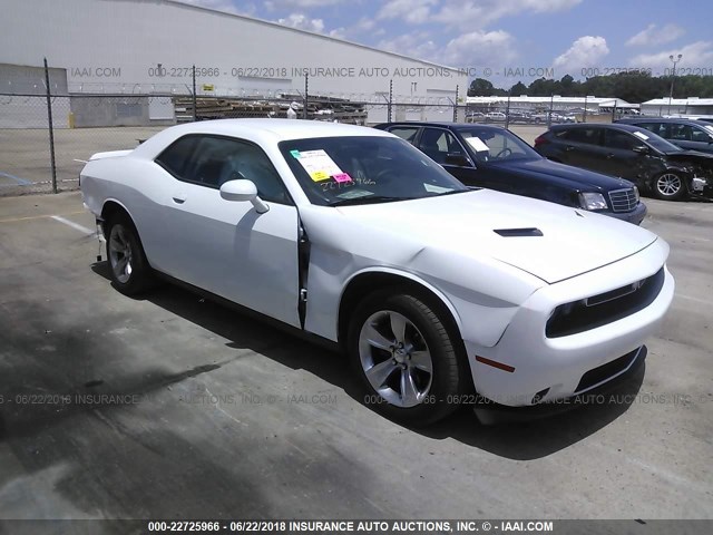 2C3CDZAG0JH241947 - 2018 DODGE CHALLENGER SXT WHITE photo 1