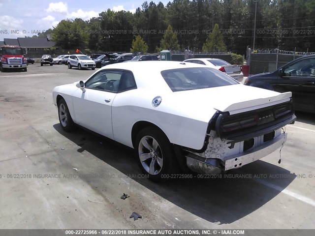 2C3CDZAG0JH241947 - 2018 DODGE CHALLENGER SXT WHITE photo 3