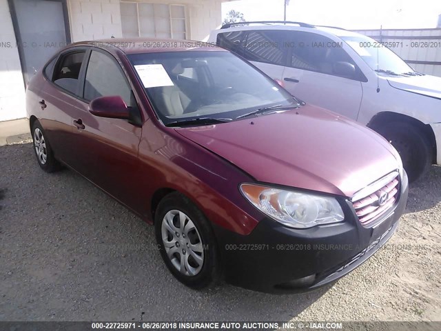 KMHDU4AD9AU840959 - 2010 HYUNDAI ELANTRA BLUE/GLS/SE BURGUNDY photo 1