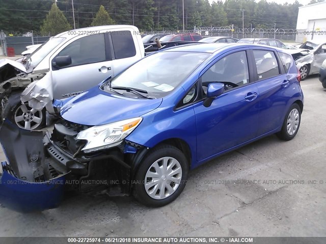 3N1CE2CP4GL402770 - 2016 NISSAN VERSA NOTE S/S PLUS/SV/SL/SR BLUE photo 2