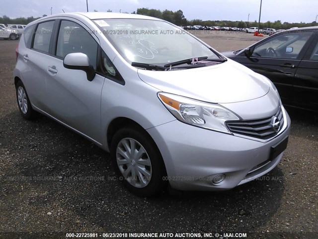 3N1CE2CP3EL418021 - 2014 NISSAN VERSA NOTE S/S PLUS/SV/SL SILVER photo 1