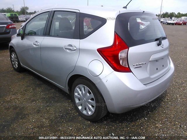 3N1CE2CP3EL418021 - 2014 NISSAN VERSA NOTE S/S PLUS/SV/SL SILVER photo 3