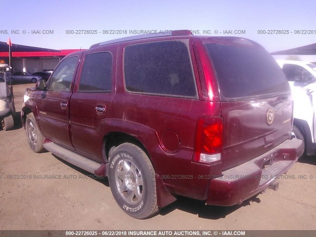 1GYEK63N63R130126 - 2003 CADILLAC ESCALADE LUXURY BURGUNDY photo 3