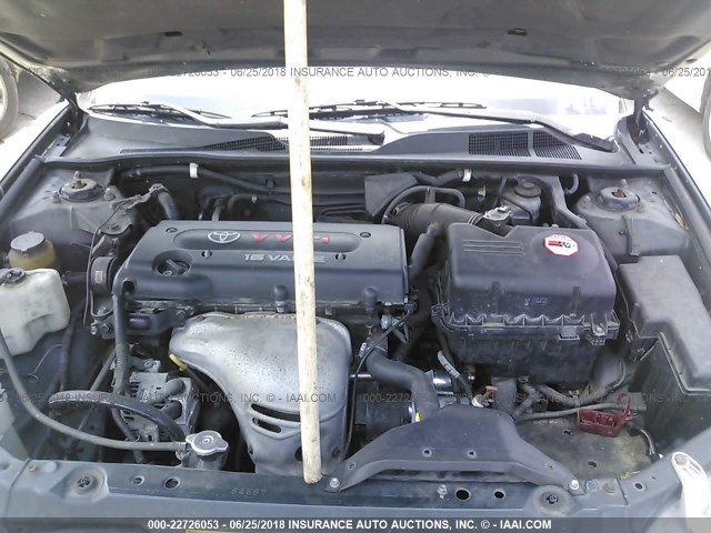 4T1BE32K22U562807 - 2002 TOYOTA CAMRY LE/XLE/SE Yaşıl foto 10