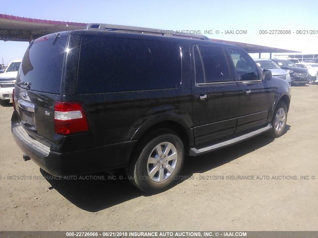 1FMJK1F50AEA81606 - 2010 FORD EXPEDITION EL XLT BLACK photo 4