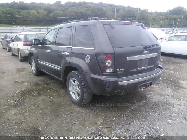 1J4HR58N75C606370 - 2005 JEEP GRAND CHEROKEE LIMITED GRAY photo 3