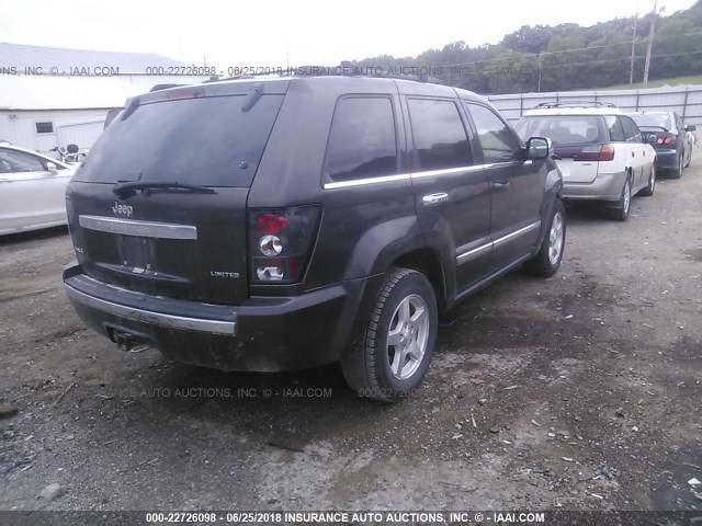 1J4HR58N75C606370 - 2005 JEEP GRAND CHEROKEE LIMITED GRAY photo 4