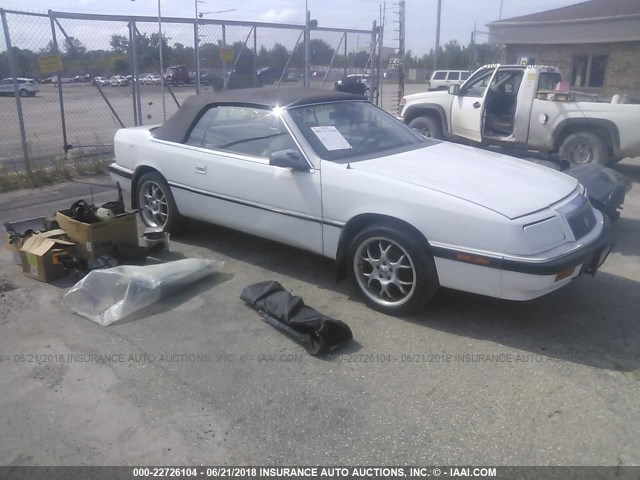 1C3XJ45K8MG164367 - 1991 CHRYSLER LEBARON WHITE photo 1