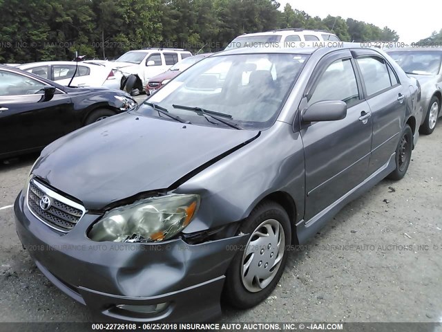 2T1BR32E25C451050 - 2005 TOYOTA COROLLA CE/LE/S GRAY photo 2