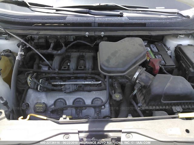 2FMDK48C68BA73994 - 2008 FORD EDGE SEL CREAM photo 10