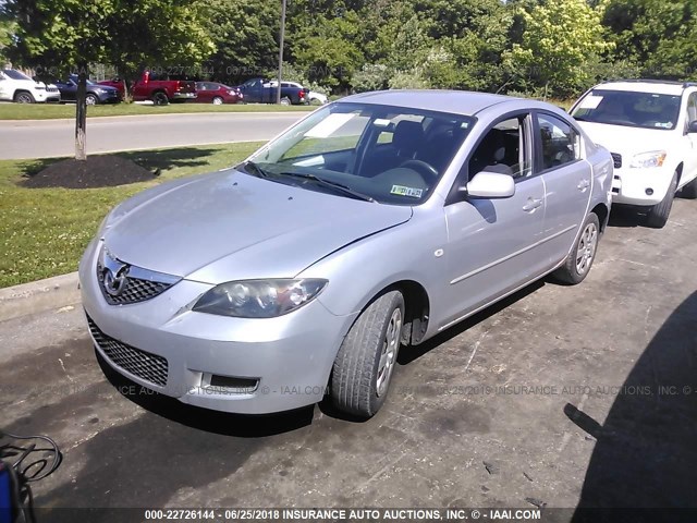 JM1BK12G881166811 - 2008 MAZDA 3 I SILVER photo 2