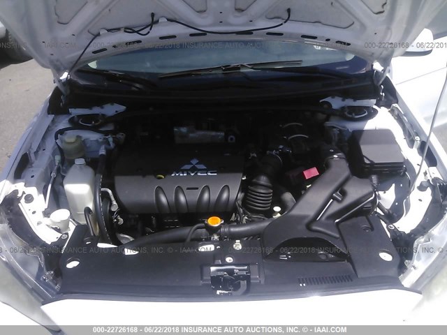 JA3AU86U38U002992 - 2008 MITSUBISHI LANCER GTS თეთრი ფოტო 10