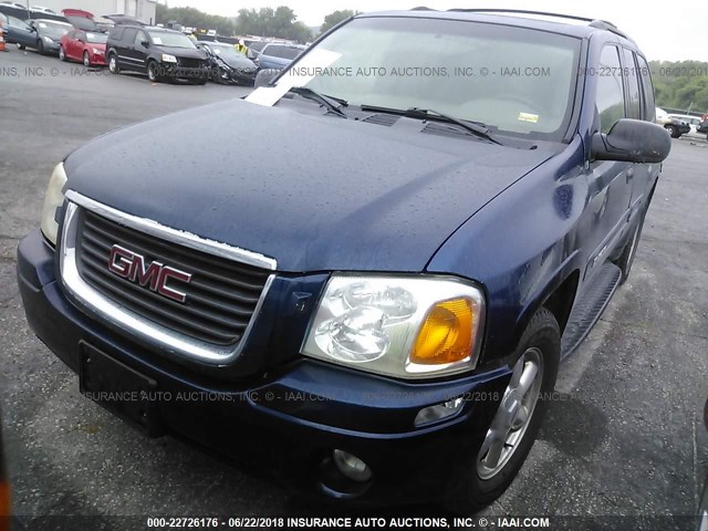 1GKDT13S032316300 - 2003 GMC ENVOY BLUE photo 2