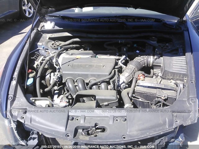 1HGCP26868A092823 - 2008 HONDA ACCORD EXL BLUE photo 10