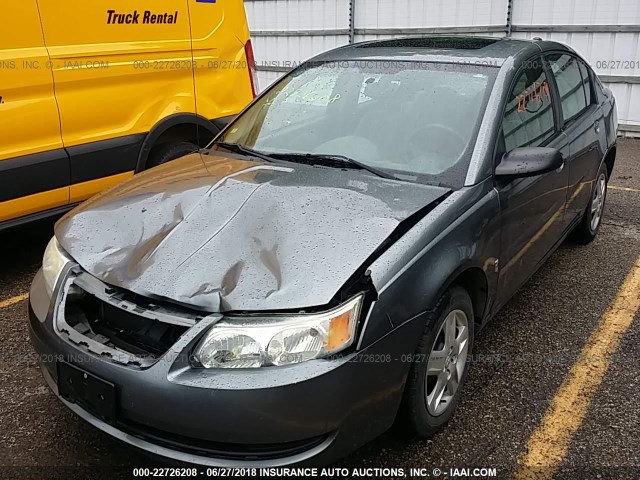 1G8AJ55FX6Z140504 - 2006 SATURN ION LEVEL 2 GRAY photo 2