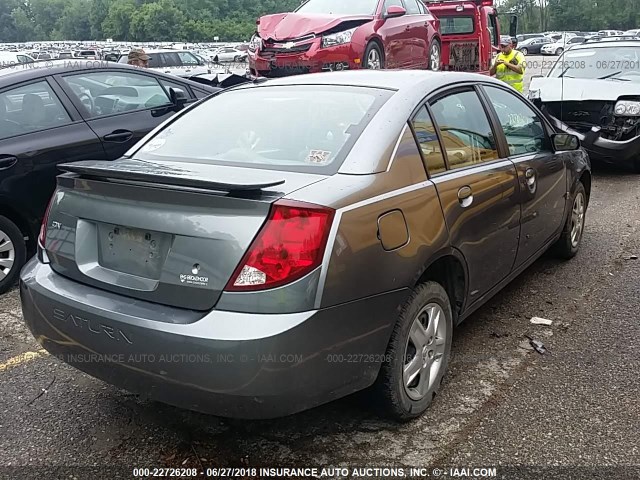 1G8AJ55FX6Z140504 - 2006 SATURN ION LEVEL 2 GRAY photo 4