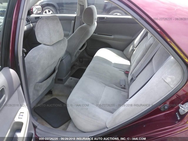 4T1BE32K84U334684 - 2004 TOYOTA CAMRY LE/XLE/SE 勃艮第红 照片 8